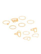 Yellow Chimes elegant ring set - charm for special occasions